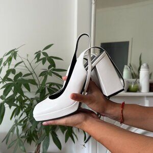 Chunky White Platforms